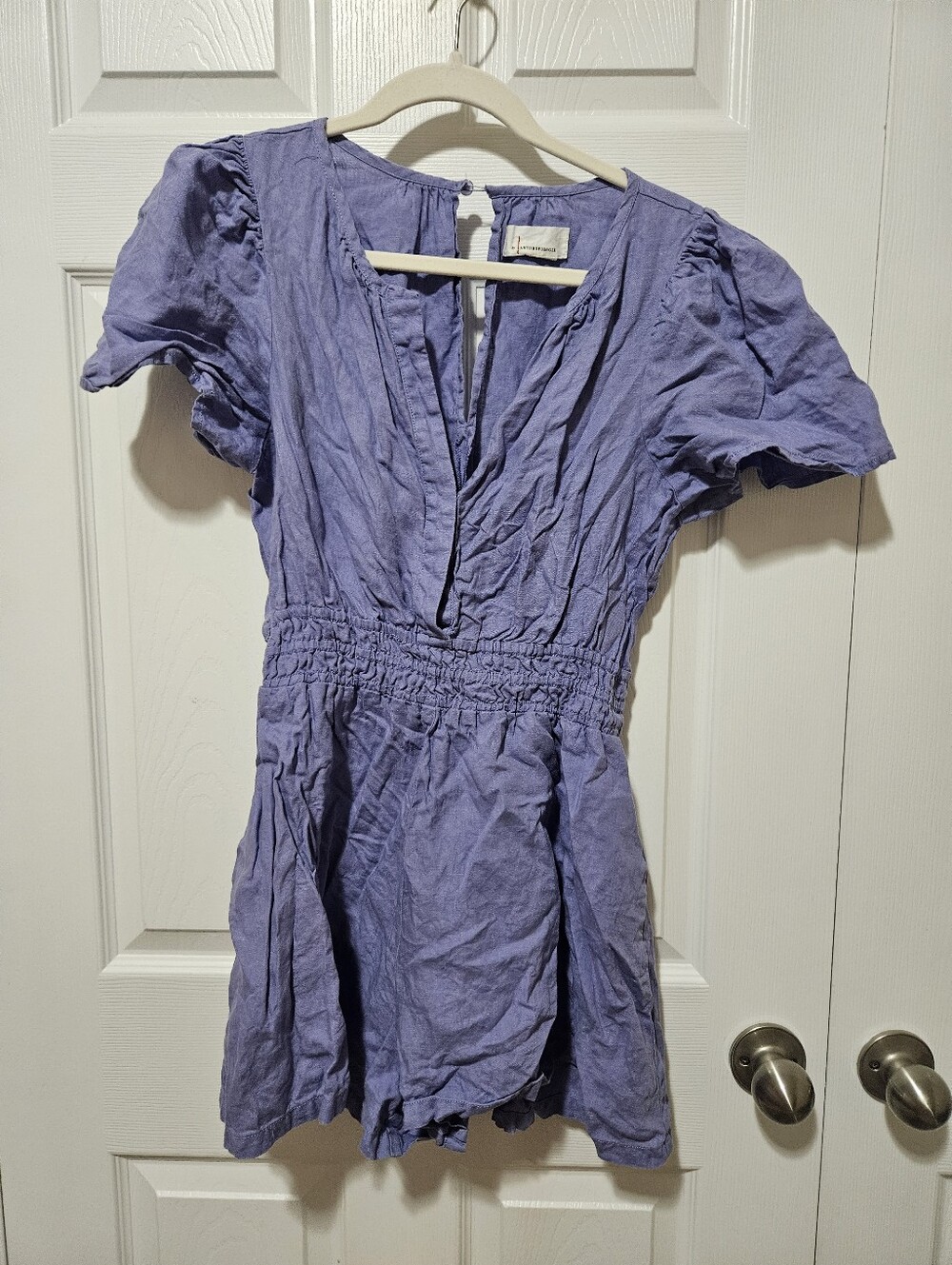 Anthropologie Somerset 100% Linen Romper Small